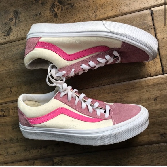 vans old skool pink suede sneaker